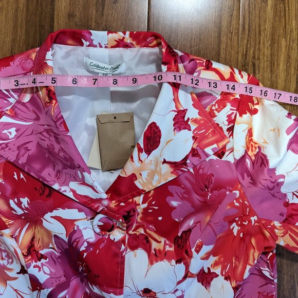 Coldwater Creek Floral Jacket/Blazer Petite - Picture 12 of 14